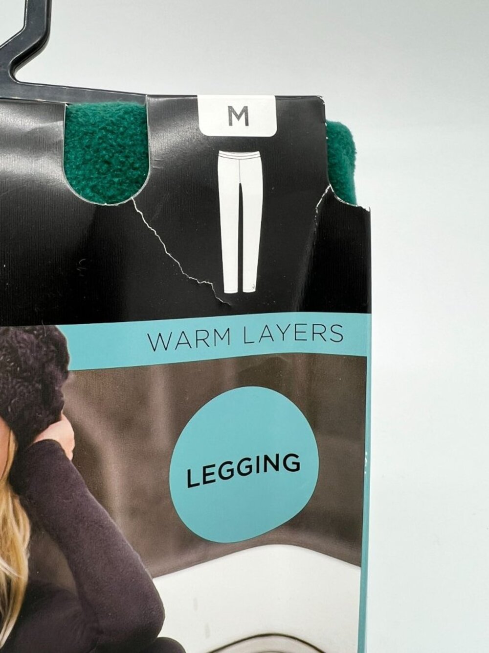 Cuddl Duds Women's Fleecewear Leggings Warm Layer Stretch Size M Dark Green - Picture 4 of 5